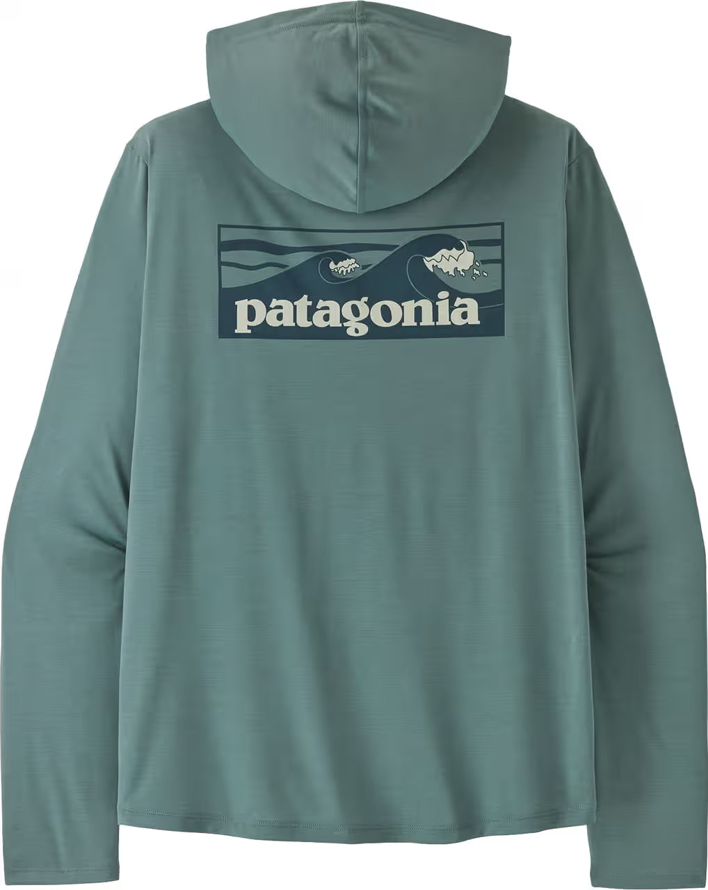 Patagonia Men's Cap Cool Daily Hoody - Boardshort Logo Light Blue - Sportinglife Turangi