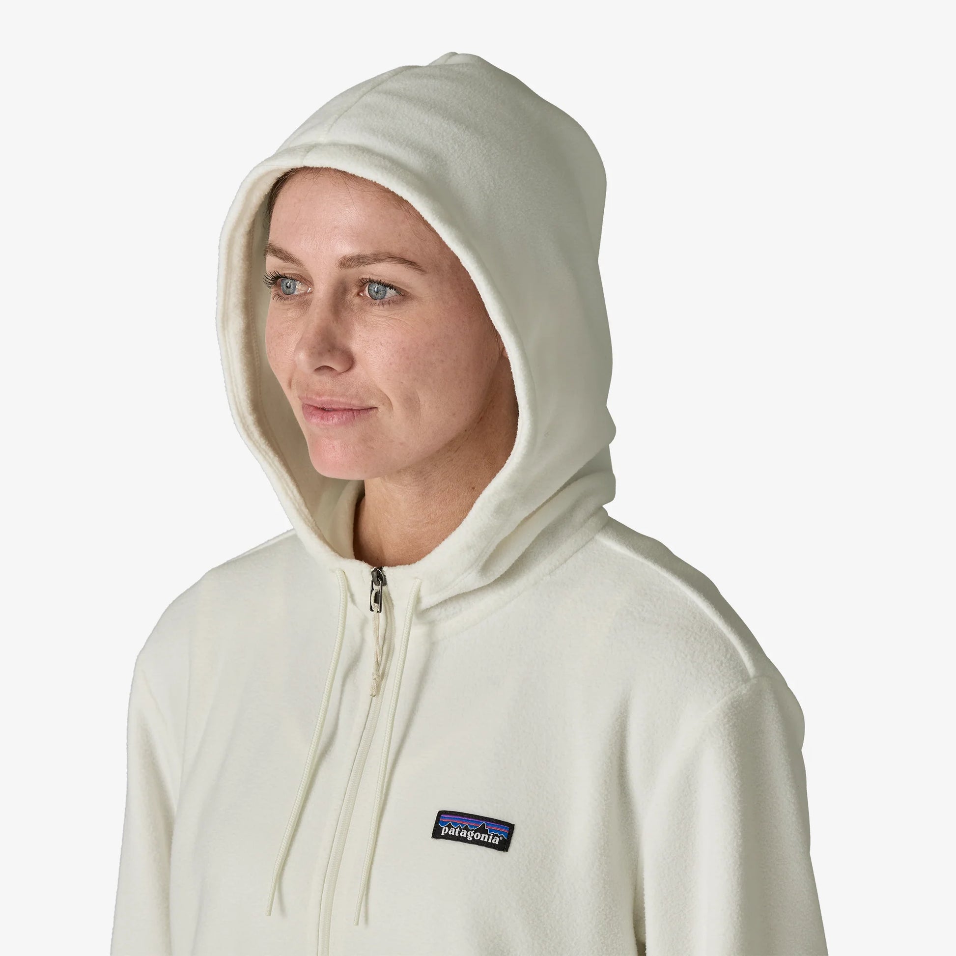 Patagonia Women's Micro D Fleece Hoody - Birch White - Sportinglife Turangi