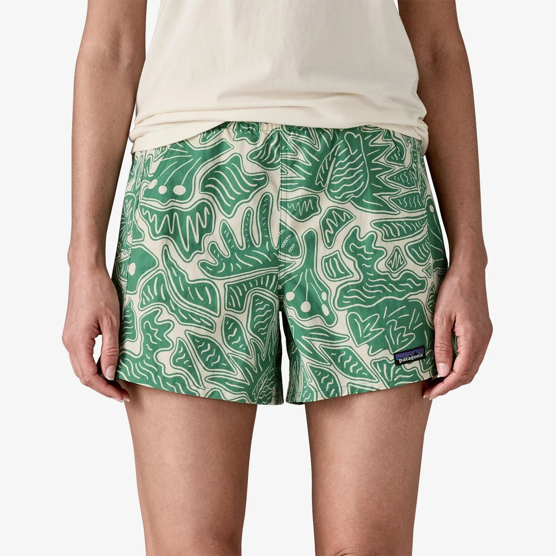 Patagonia Women's Baggies Shorts - 5" Heartleaf Green - Sportinglife Turangi