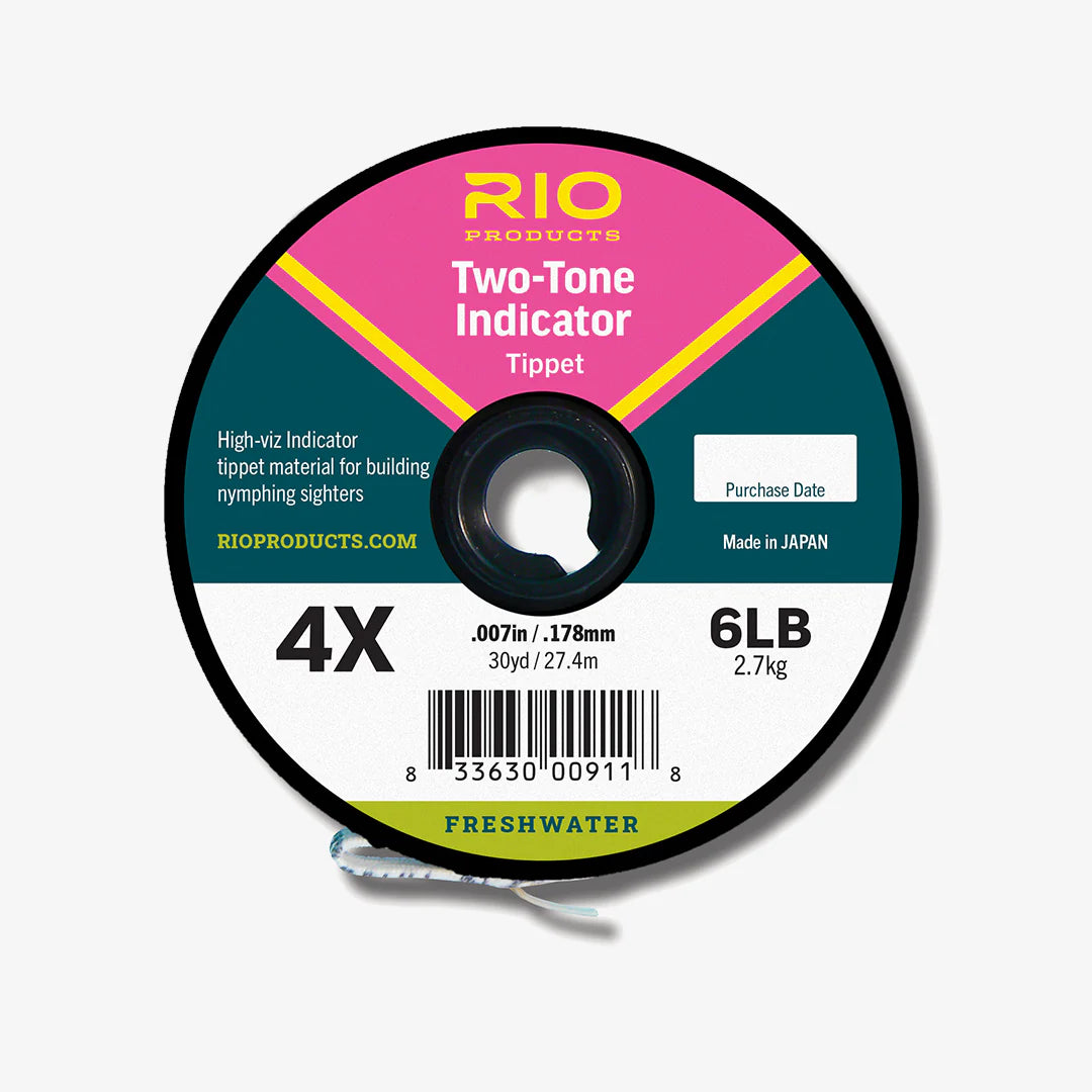 Rio Two-Tone Indicator Tippet Pink/Yellow (Guide Spool) 100yds