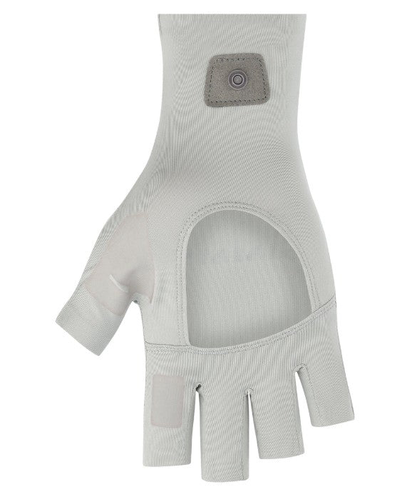 Simms Solarflex Half-Finger Sunglove | Regiment Camo Olive Drab - Sportinglife Turangi