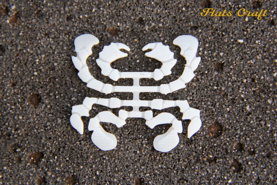 Flats Craft Moon Crabs - White - Sportinglife Turangi