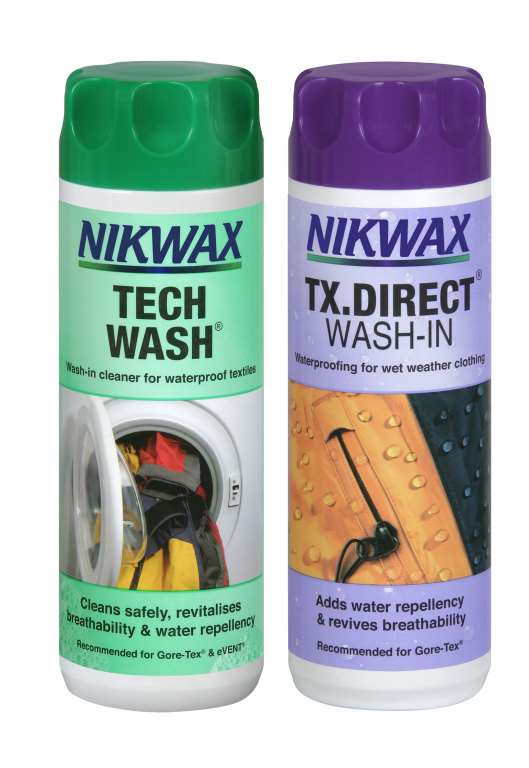 Nikwax - Twin Pack Tech Wash (150ml) & TX.Direct Wash In (100ml) - Sportinglife Turangi