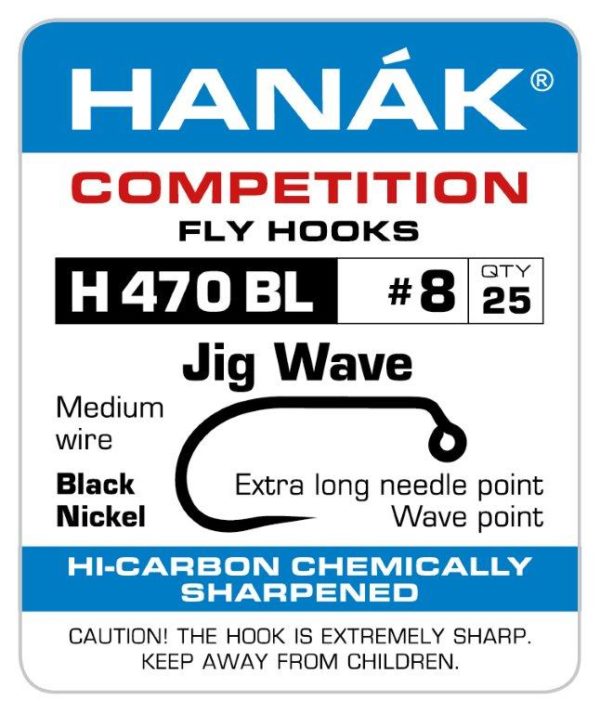 Hanak Hooks H470 BL Jig Wave - Sportinglife Turangi