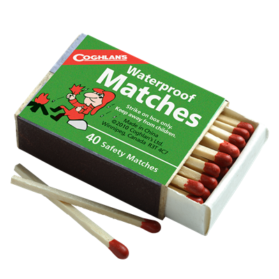 Coghlans Waterproof Matches - 4 Pack - Sportinglife Turangi