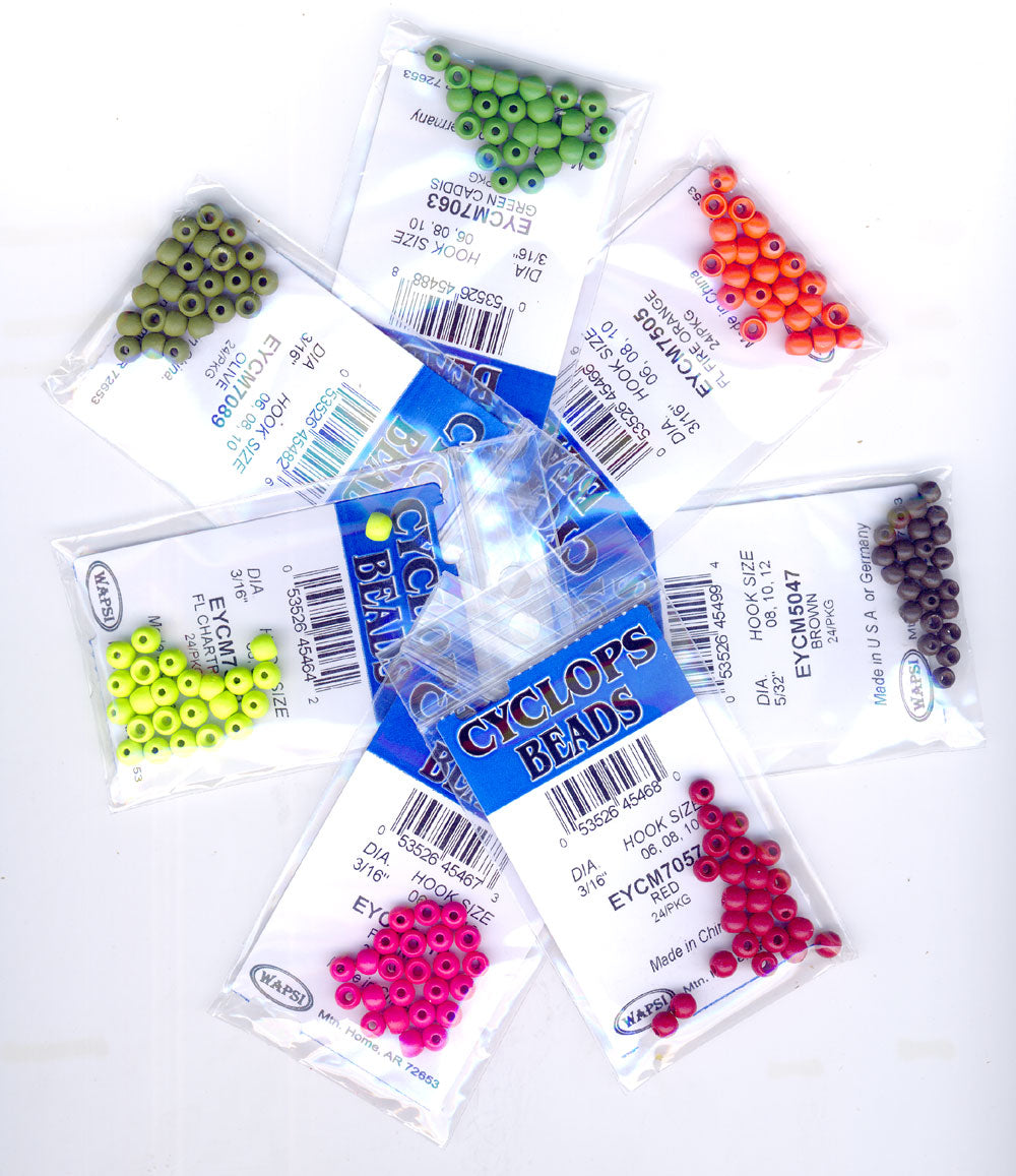 Wapsi Metallic Cyclops Beads - Flytackle NZ