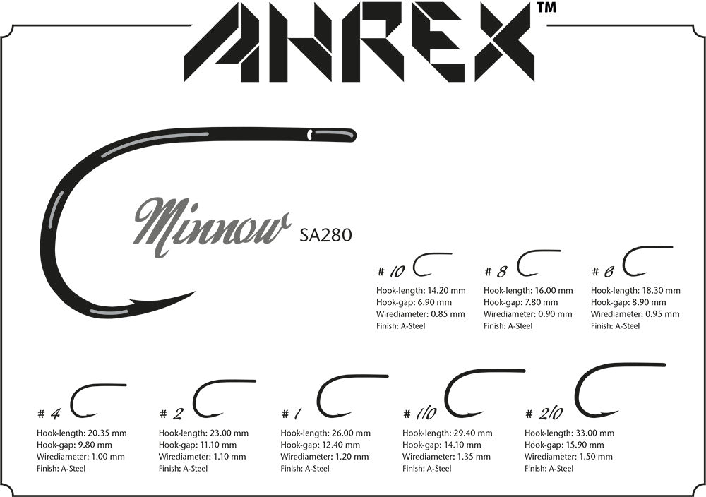 AHREX Hooks - Minnow SA280 - Sportinglife Turangi