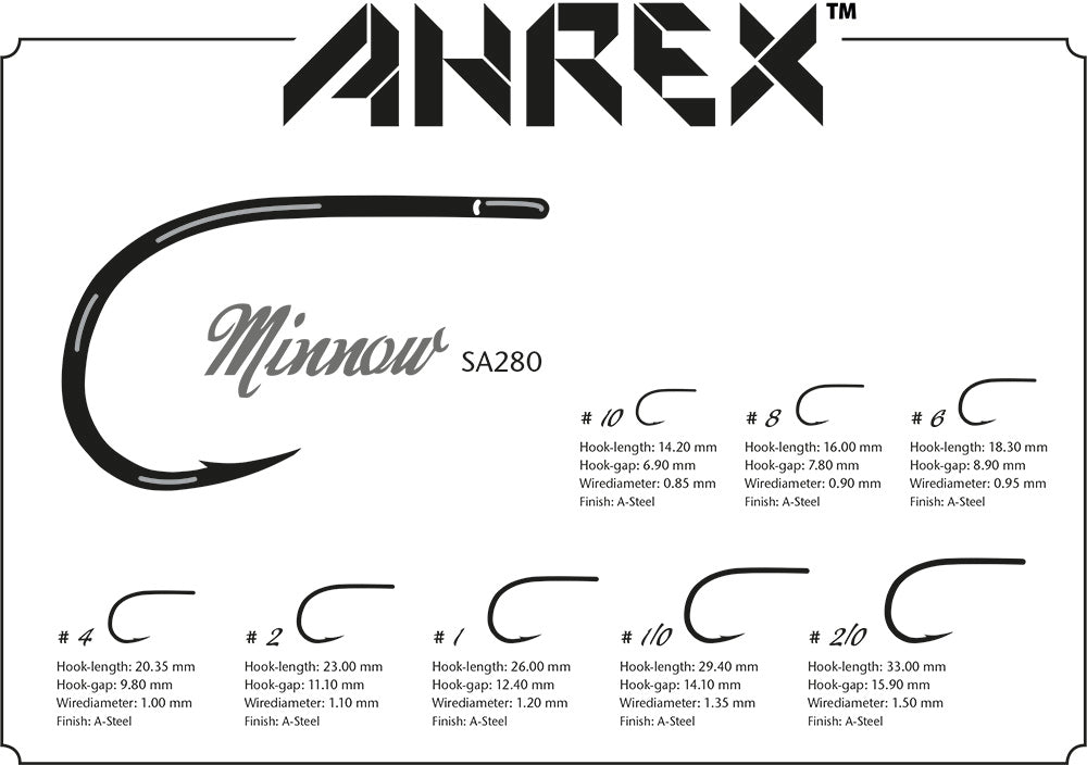 AHREX Hooks - Minnow SA280 - Sportinglife Turangi 