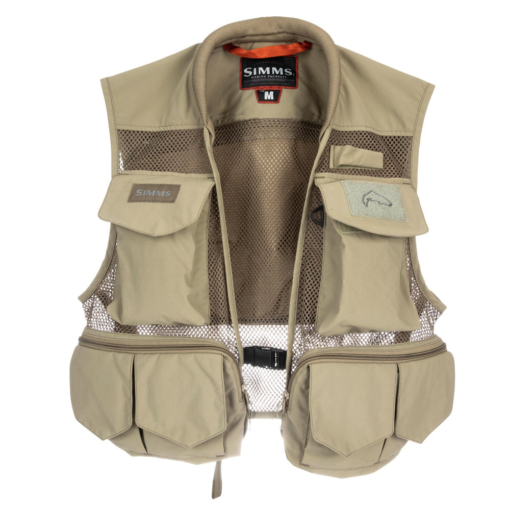 Simms Tributary Vest Tan M - Sportinglife Turangi