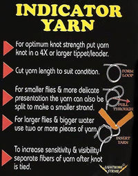 Indicator Yarn Pre-treated - Flytackle NZ