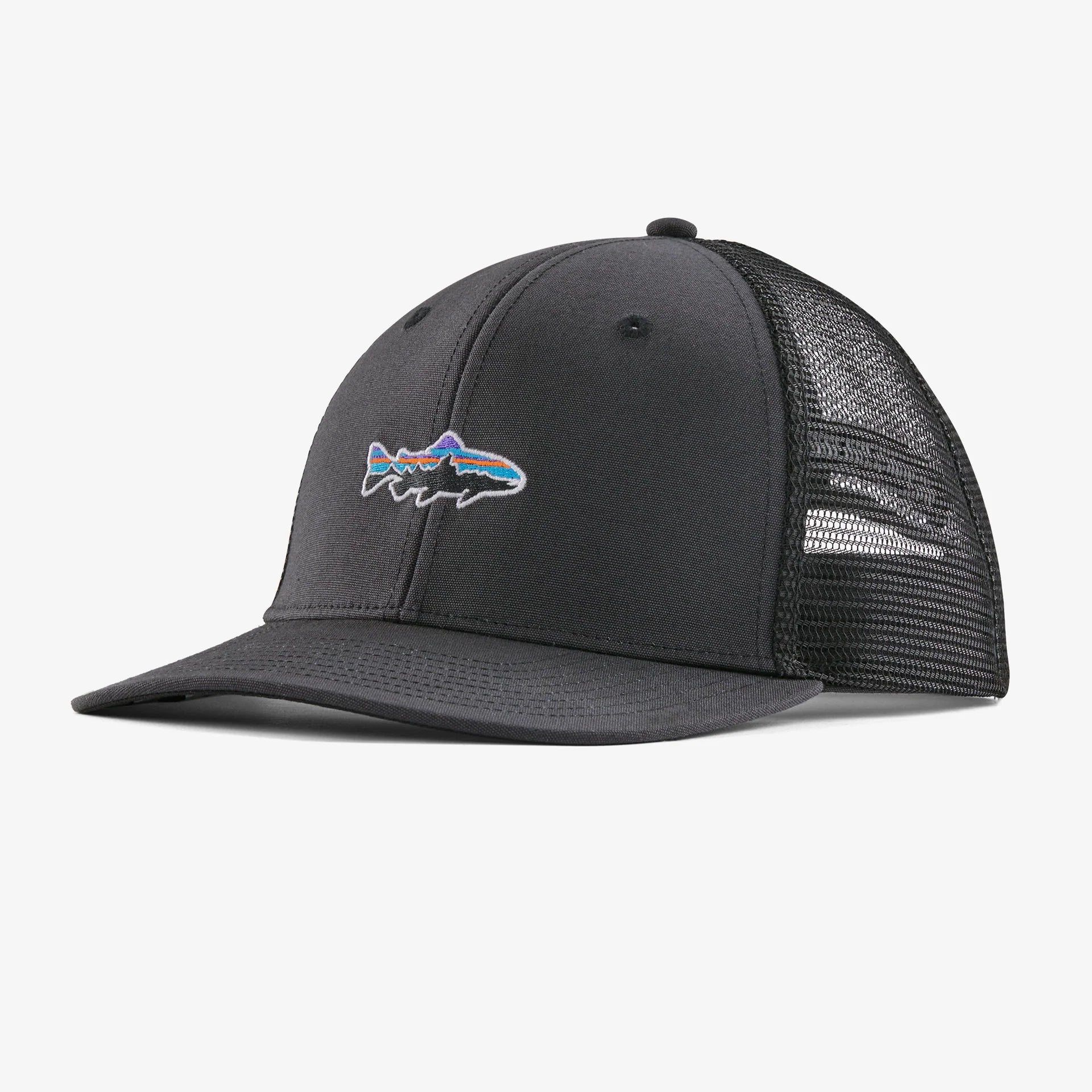 Patagonia Stand up Trout Trucker Hat - Black - Sportinglife Turangi 
