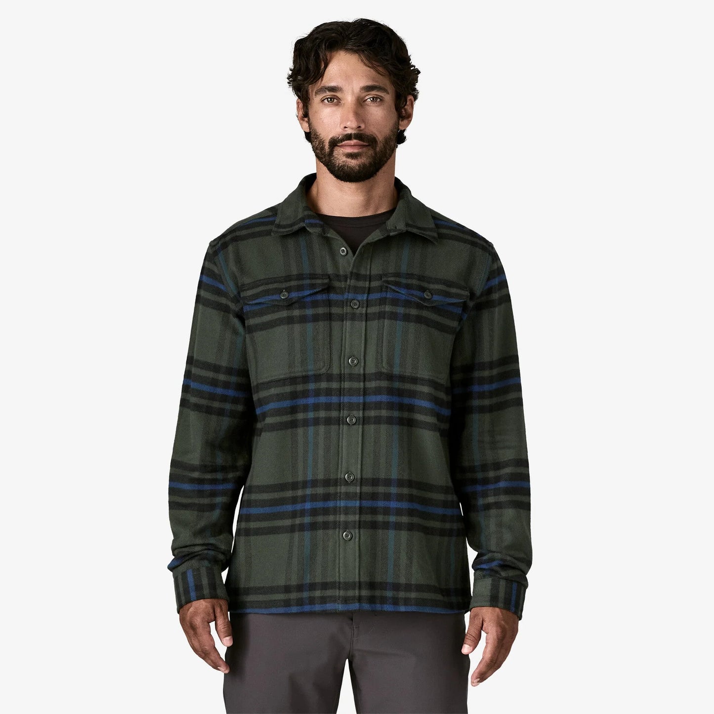 Patagonia Fjord Flannel Old Growth Green Colour