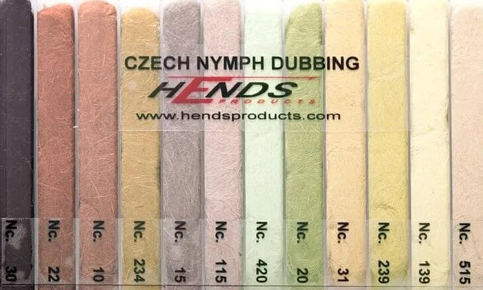 HENDS Czech Nymph Dubbing Selection Box - Sportinglife Turangi 