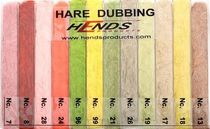 HENDS Hare Fur Dubbing Selection Box - Sportinglife Turangi 