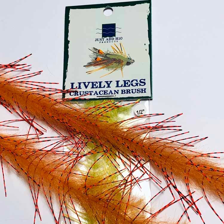NEW Just Add H20 Lively Legs Crustacean Brush (Saltwater Fly Tying)