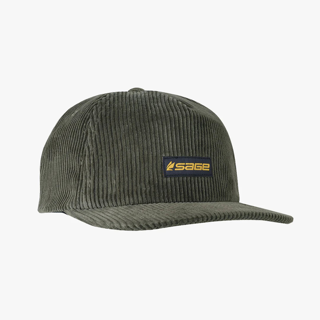 Sage Logo Corduroy Hat - Sportinglife Turangi 