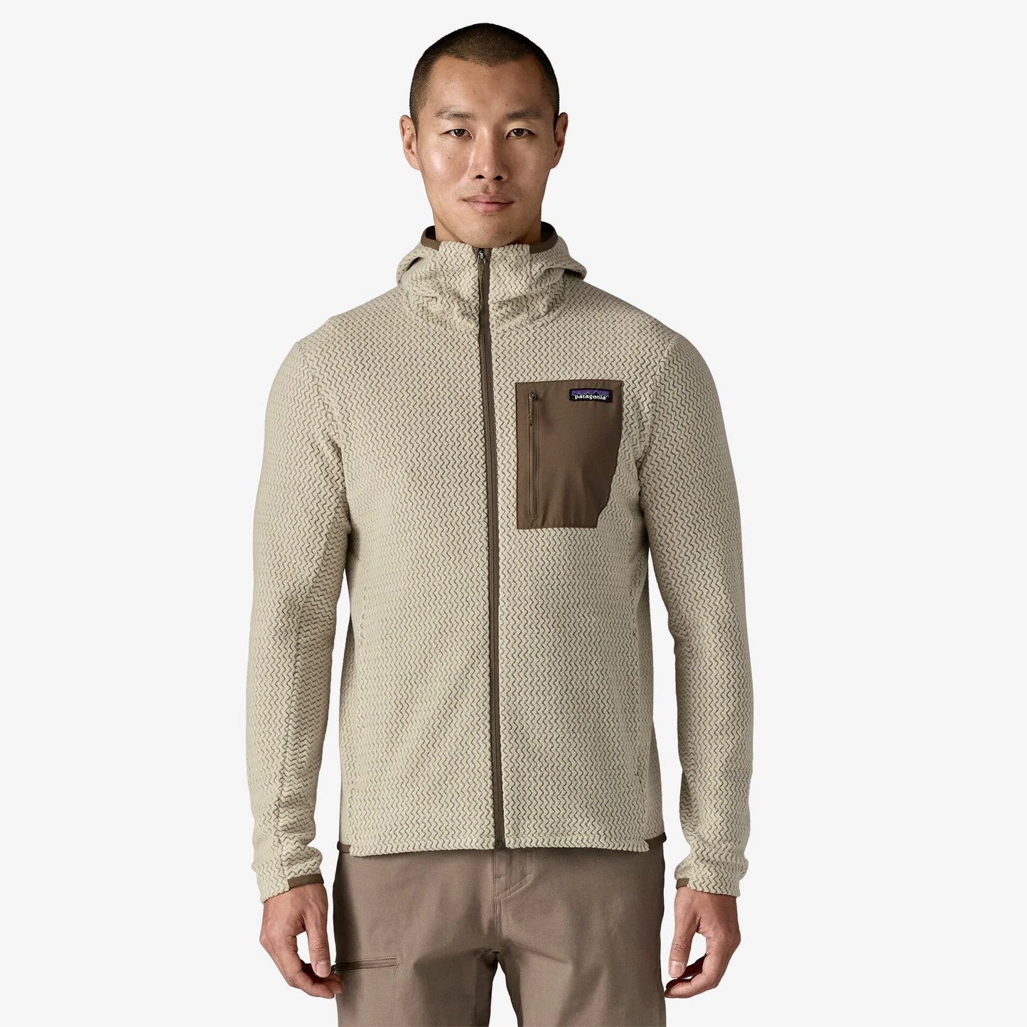 Patagonia R1 Men's Air Fleece Full-Zip Hoody - Pelican