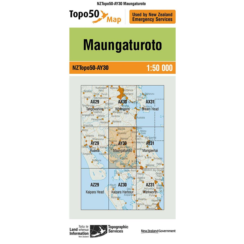 NZ Topo 50 Maps - Sportinglife Turangi 