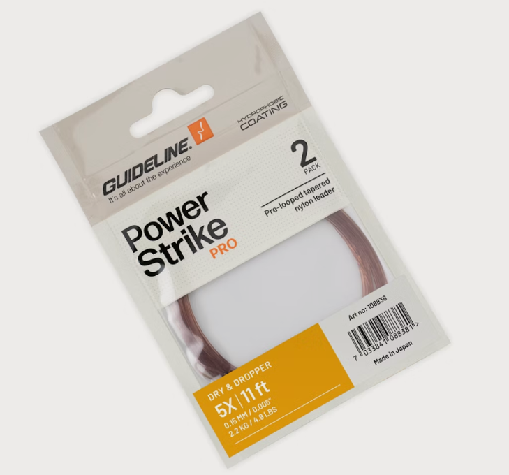 Guideline Power Strike PRO Dry & Dropper 11ft Tapered Leader - 2pack - Sportinglife Turangi 
