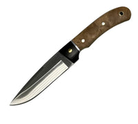 WHITBY Pakkawood/Burlwood w/Sheath Knife 4.5"