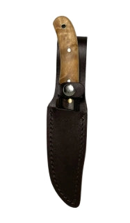 WHITBY Pakkawood/Burlwood w/Sheath Knife 4.5"