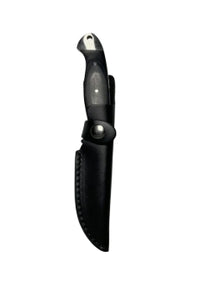 WHITBY Black Pakkawood Knife w/Sheath 3.25"