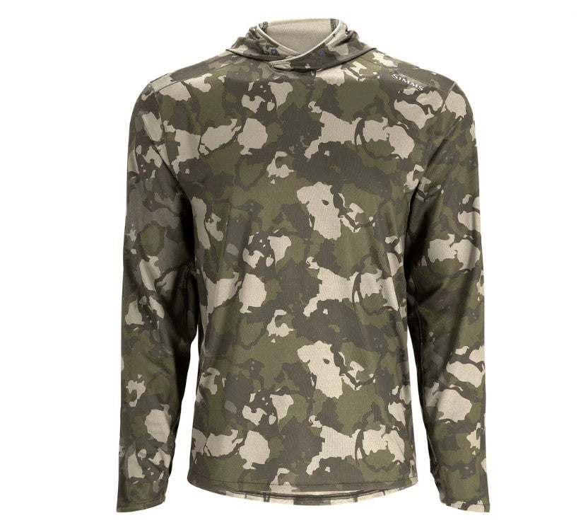 Simms Solarflex UPF50 Hoody | Regiment Camo Olive Drab - Sportinglife Turangi 