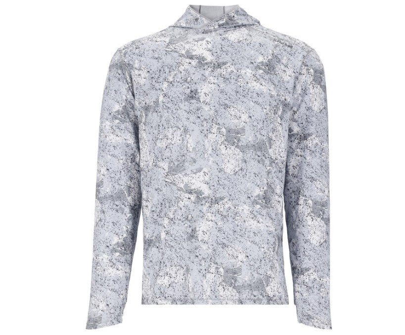 Chemise Simms Solarflex Homme – Gris Moyen, UPF 50, Performance Pêche, Manches Longues, Taille M