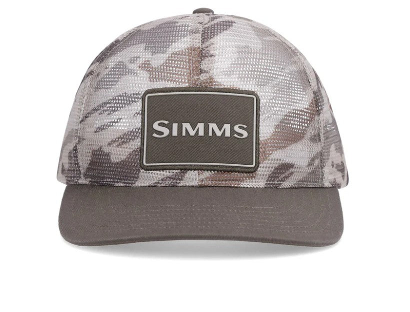 Simms Mesh All Over Trucker Cap | Ghost Camo Stone - Sportinglife Turangi 