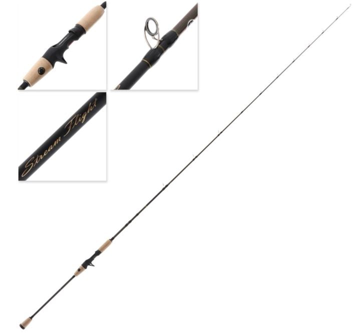 JIGGING Rod + Reel Combo with BRAID - Stream Flight 6'3" 2pce 3/6kg Cast Rod +24 Caius 150HGC