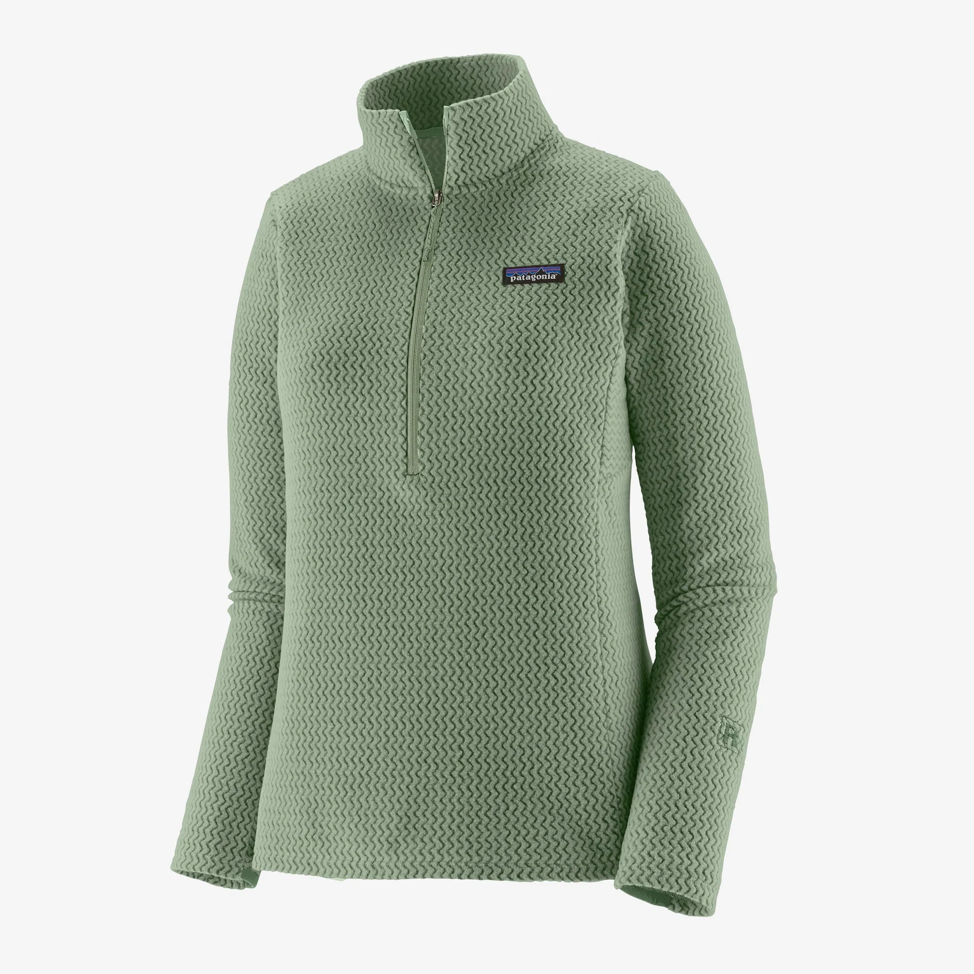 Patagonia Womens R1 Air Fleece Zip Neck - Elwood Green