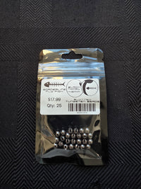 Borderline Slotted Tungsten Beads - Black Nickel