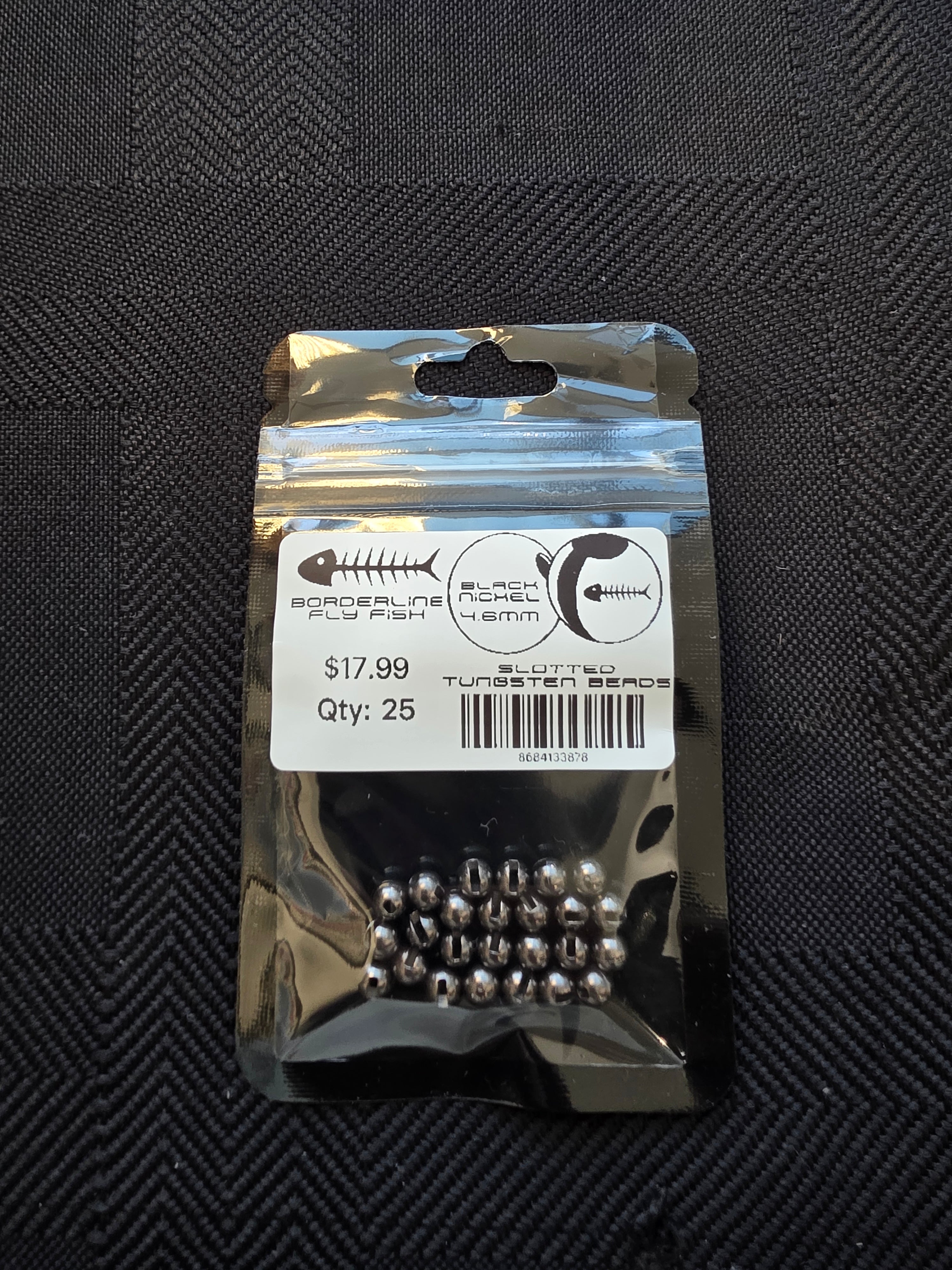 Borderline Slotted Tungsten Beads - Black Nickel