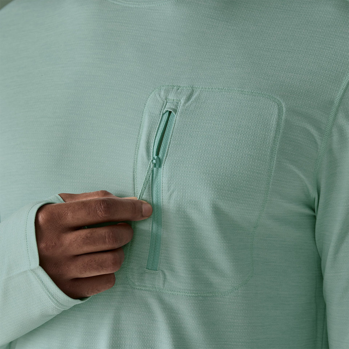 Men’s Long-Sleeved Capilene® Cool Sun Shirt - Thermal Blue - Thin Ice