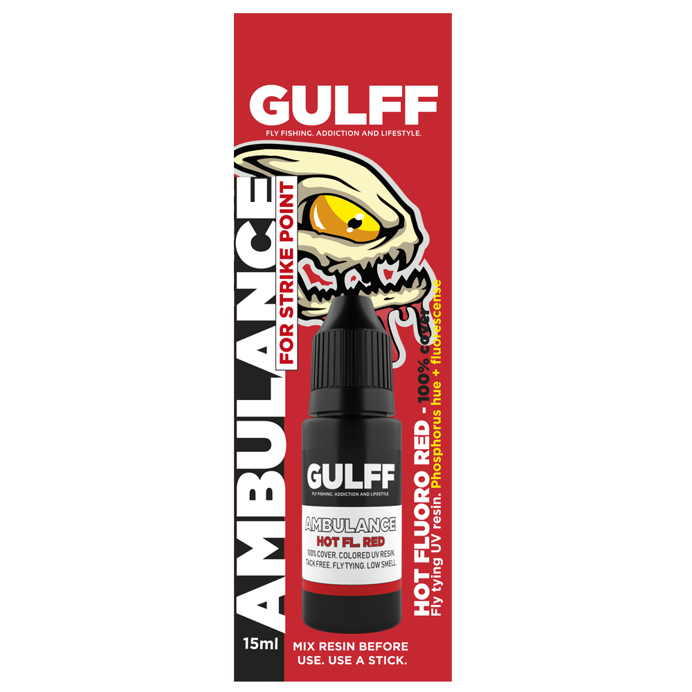 Gulff - Ambulance Red 15ml, Biodegradable UV Resin (Hotspot Red)