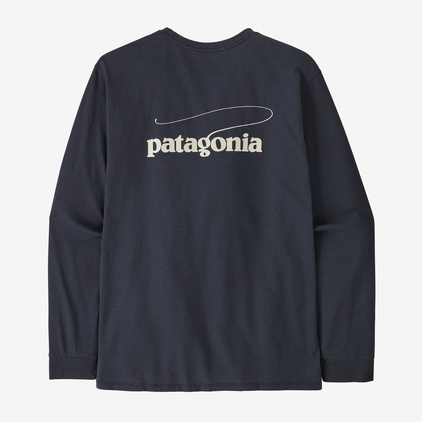 Patagonia Men's Casting Logo Responsibili-Tee Long Sleeve - Smolder Blue