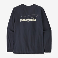 Patagonia Men's Casting Logo Responsibili-Tee Long Sleeve - Smolder Blue