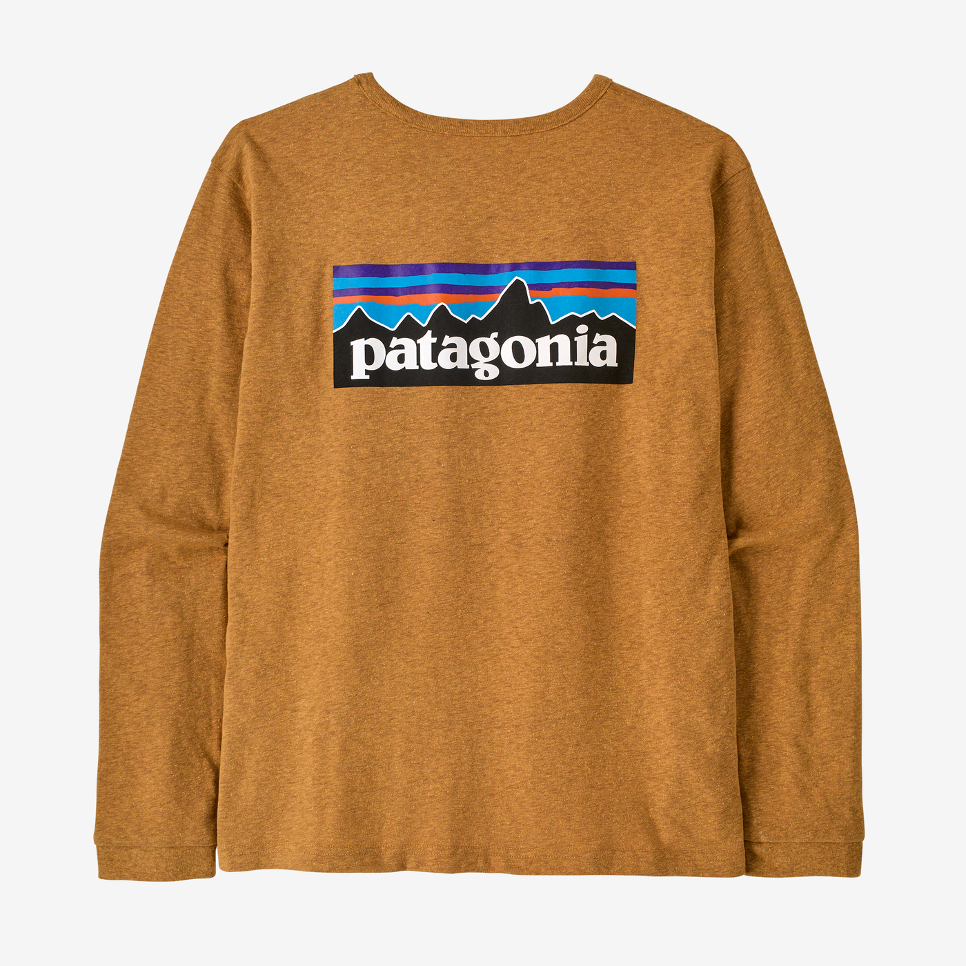 Patagonia Women's Long-Sleeved P-6 Logo Responsibili-Tee® - Dired Mango Colour - Sportinglife Turangi 