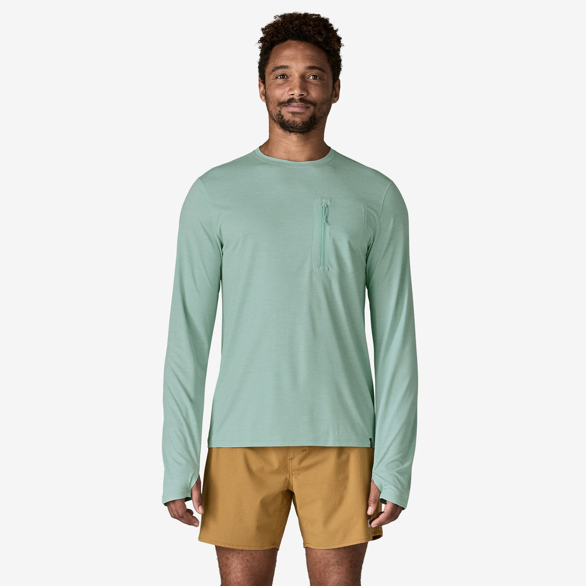 Men’s Long-Sleeved Capilene® Cool Sun Shirt - Thermal Blue - Thin Ice