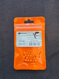 Borderline Slotted Tungsten Beads - Fluoro Orange