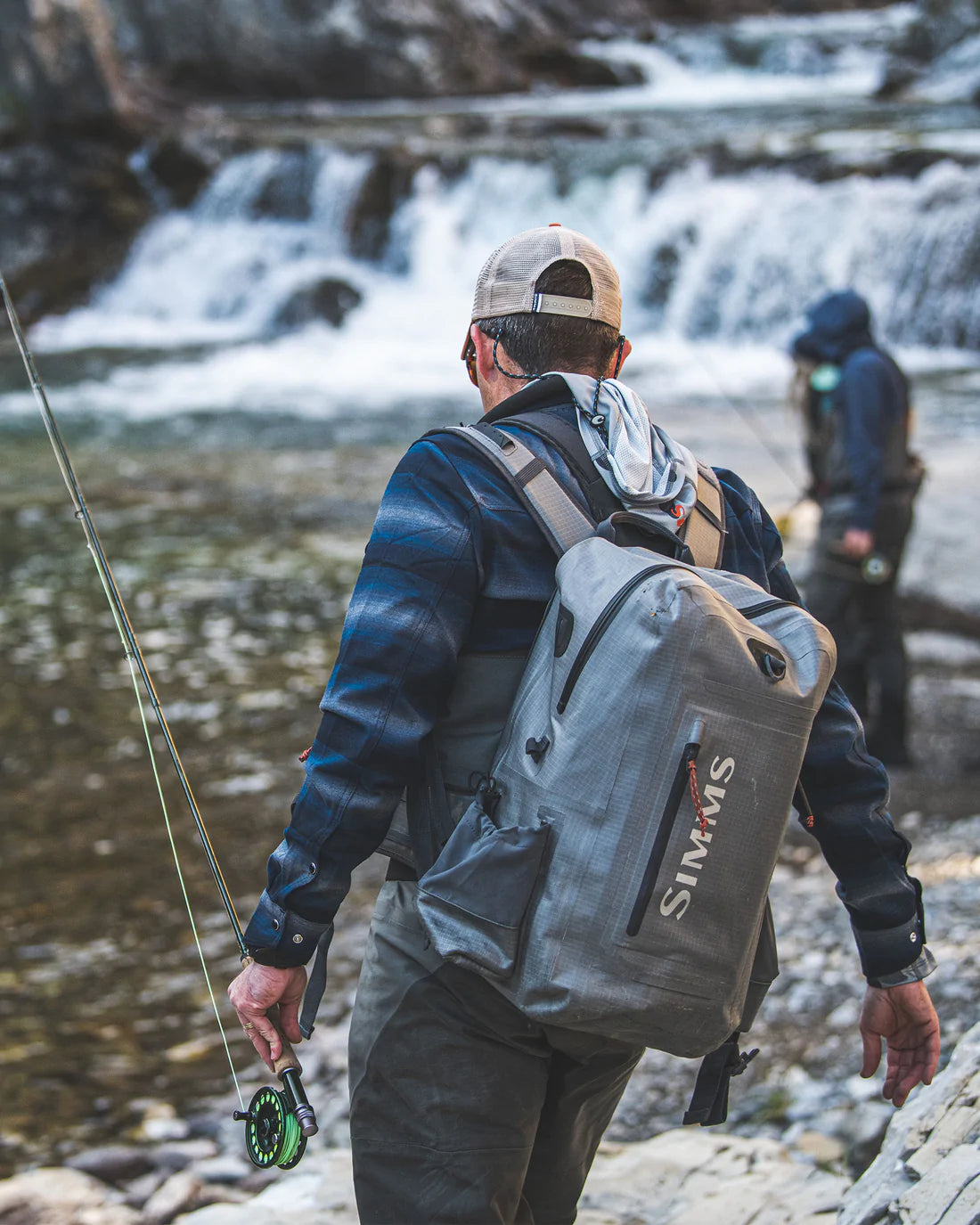 Simms Dry Creek Zip Back Pack - Steel – Sportinglife Turangi