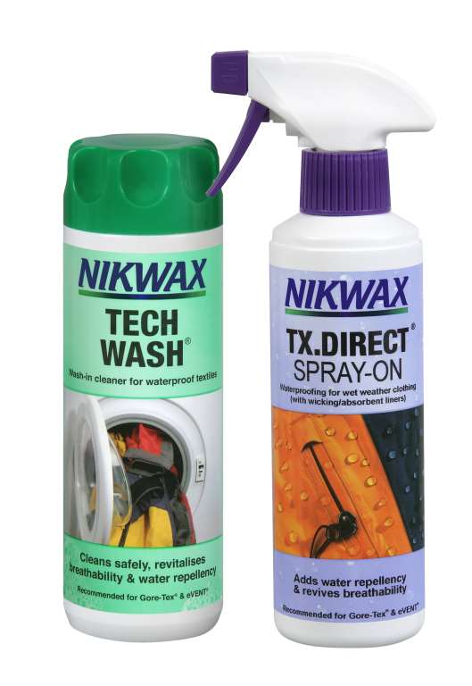 Nikwax - Twin Pack Tech Wash  & T.X Direct Spray On 300ml - Sportinglife Turangi 