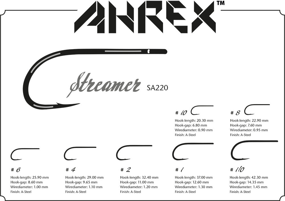 AHREX Hooks - Streamer SA220 - Sportinglife Turangi 