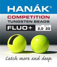 Hanak Competition Fluo+ Tungsten Beads - Sportinglife Turangi 