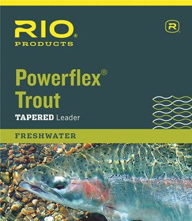 RIO Powerflex Knotless 9ft Tapered Leader - Flytackle NZ