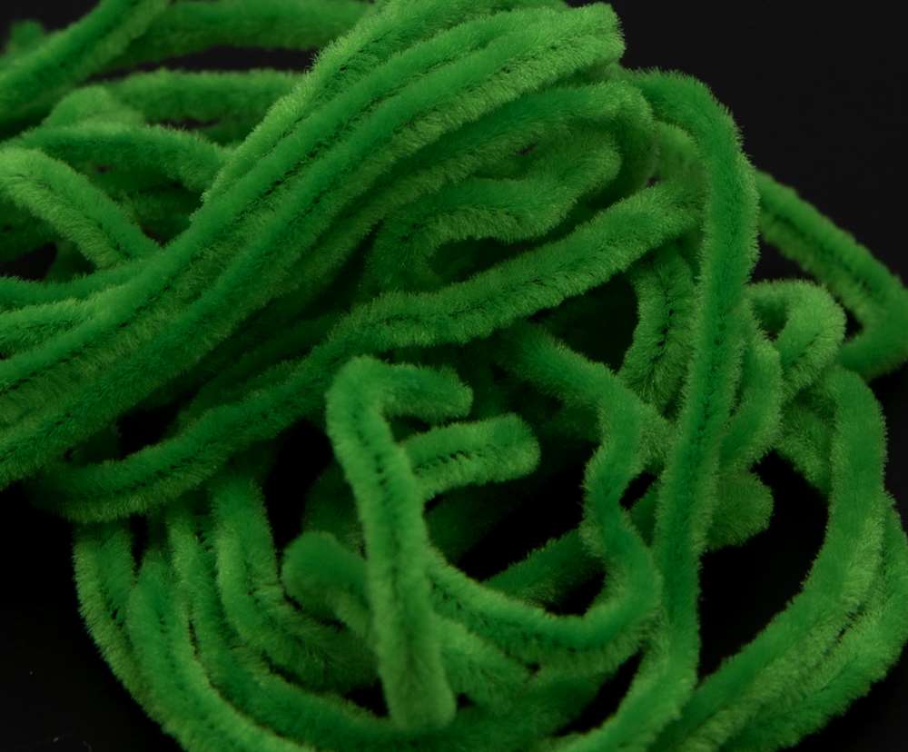 Semperfli Sparkle Worm Chenille Fluoro Green  (Peeping Caddis) - Sportinglife Turangi 