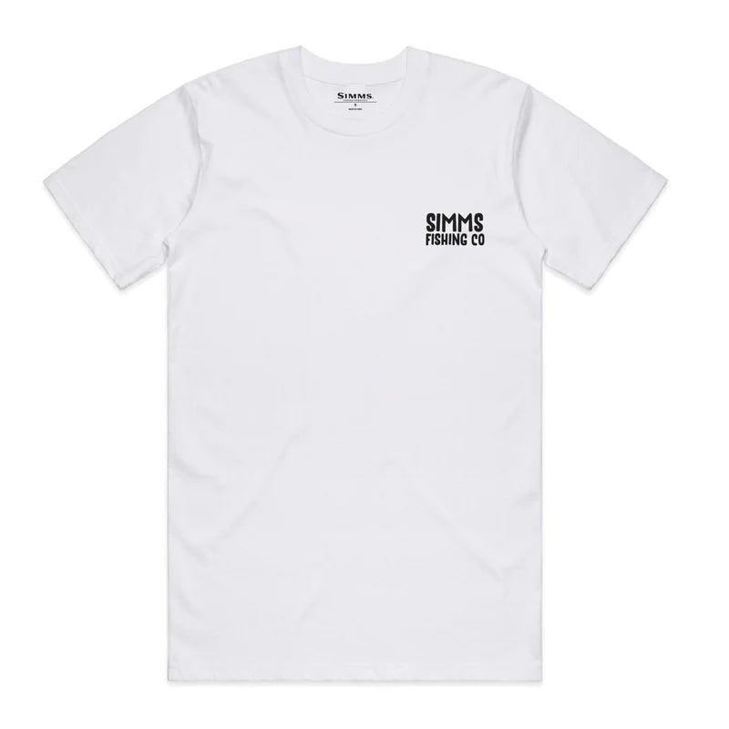 Simms Logo Tee Throwback - Sportinglife Turangi 