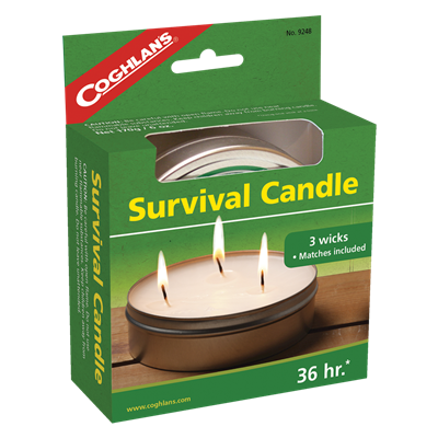 Coghlans Survival Candle 36 Hours - Sportinglife Turangi 