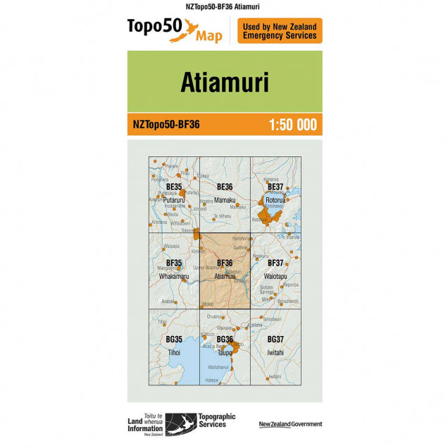 NZ Topo 50 Maps - Sportinglife Turangi 
