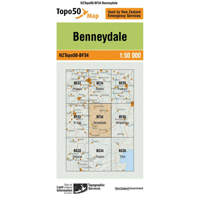 NZ Topo 50 Maps - Sportinglife Turangi 